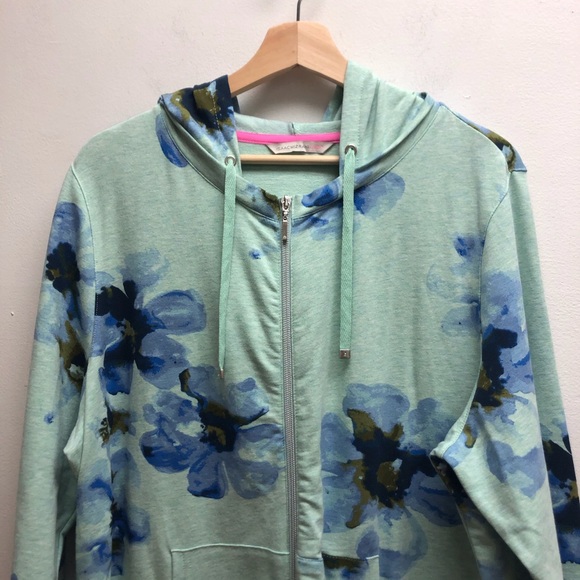 Isaac mizrahilive blue floral print jacket - Picture 2 of 6